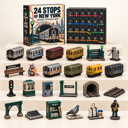 🚇 24 Stops of New York Subway Advent Calendar