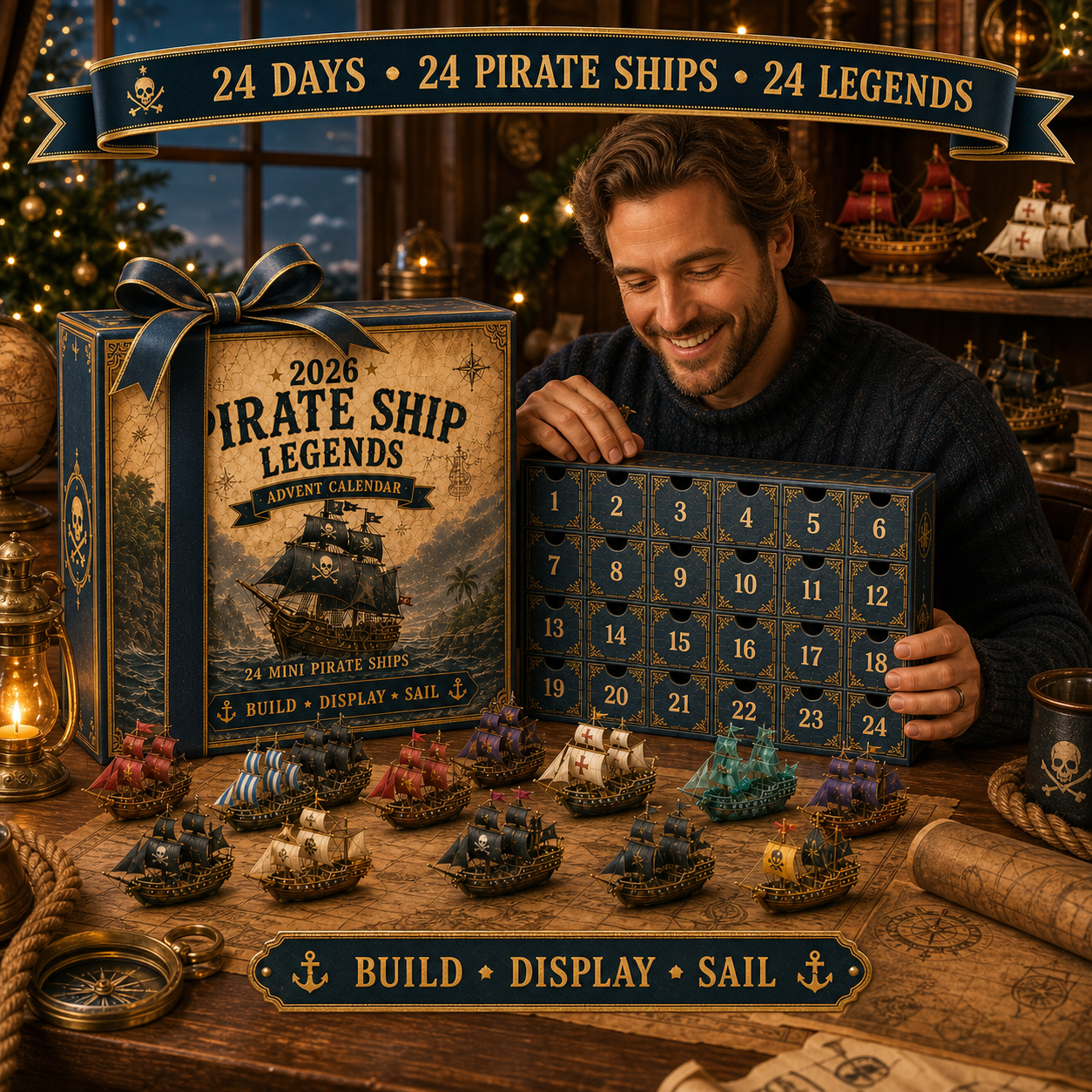 24 day pirate ship Advent Calendar