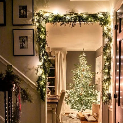 🎄Lush Artificial Cedar Garland 🔥Buy 2 Free Shipping