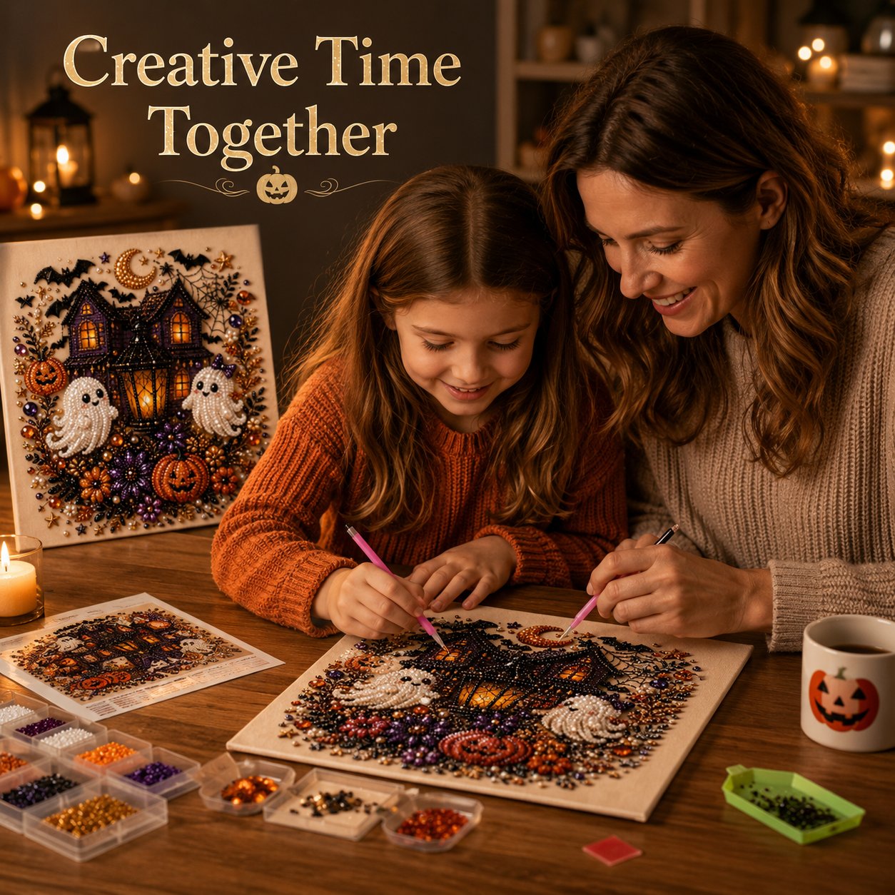Halloween Pearl Diamond Art DIY Kit—Buy 2 Free Shipping
