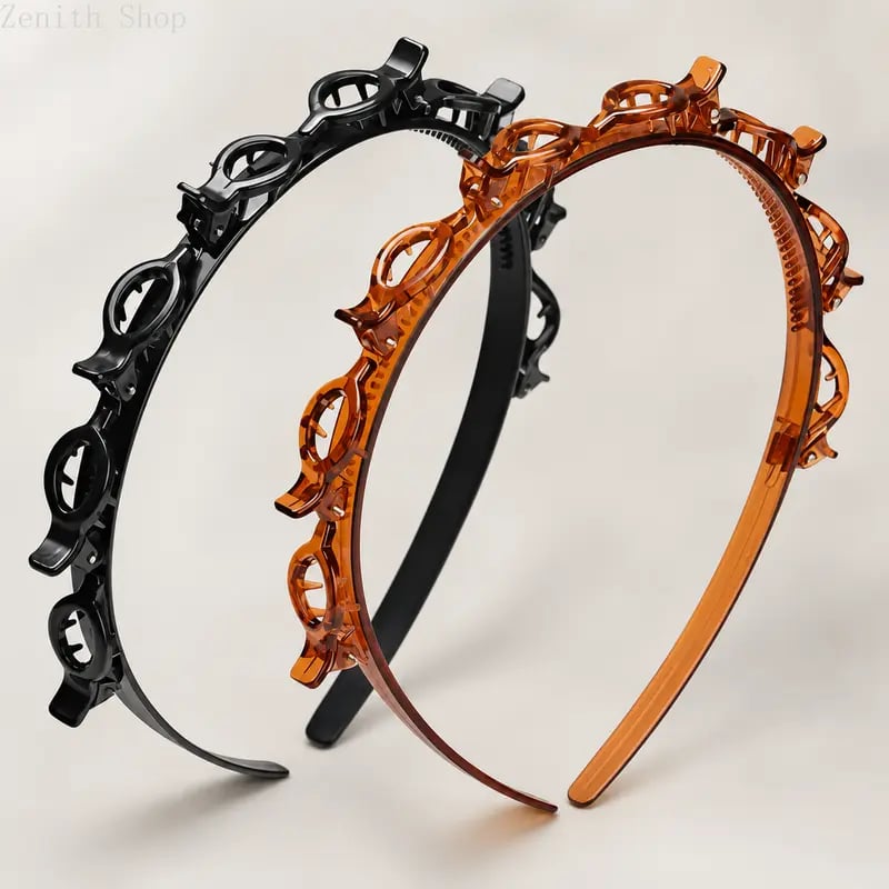 2-Piece Set of Cute Clip Headbands