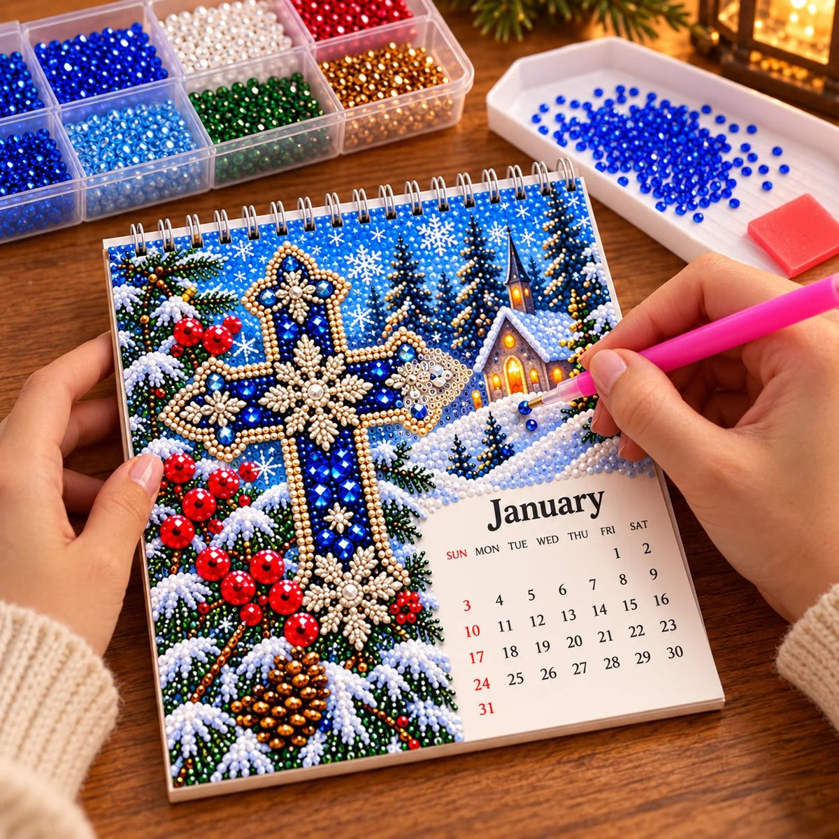 ✝️💎 2027 Faith & Blessings DIY Diamond Art Calendar Kit (📦Buy 2 Free Shipping)