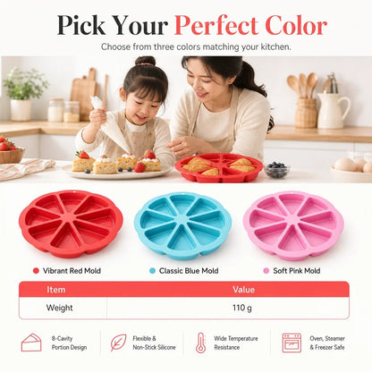 🔥8 Cavity Triangle Silicone Cake Mold