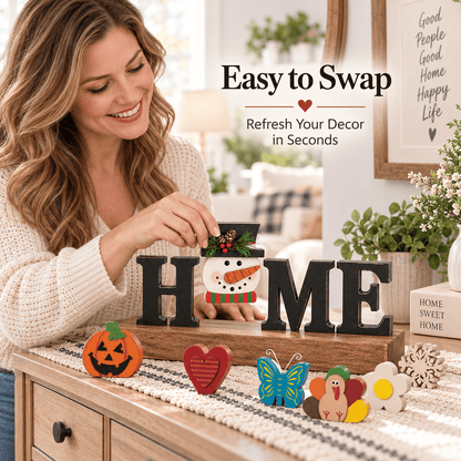 13-Piece HOME Multi Season Changeable Tabletop Decor