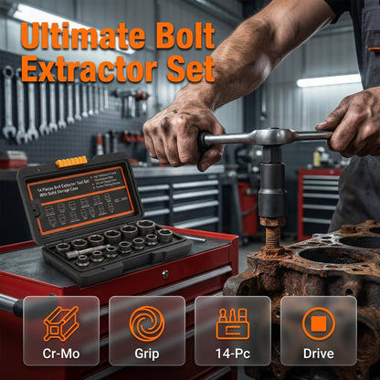 🧰13+1 PCS Bolt & Nut Extractor Set🔩-Buy 2 Get Free Shipping