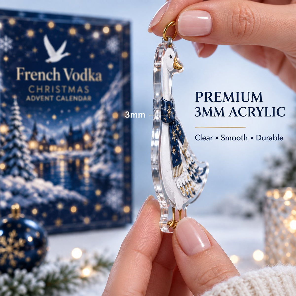 Winter Blue Swan Advent Calendar | 24-Day Luxury Countdown Set 🦢✨