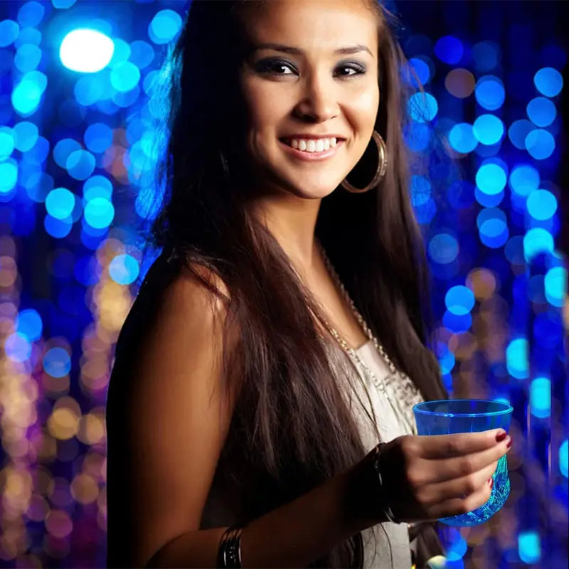 ✨ Liquid-Activated LED Light-Up Cup | Crystal-Style Party Drinkware