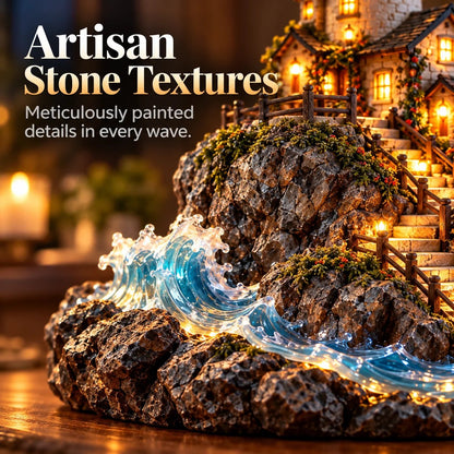 'Coastal Lighthouse' LED light decoration – handmade ornament in a maritime island style
