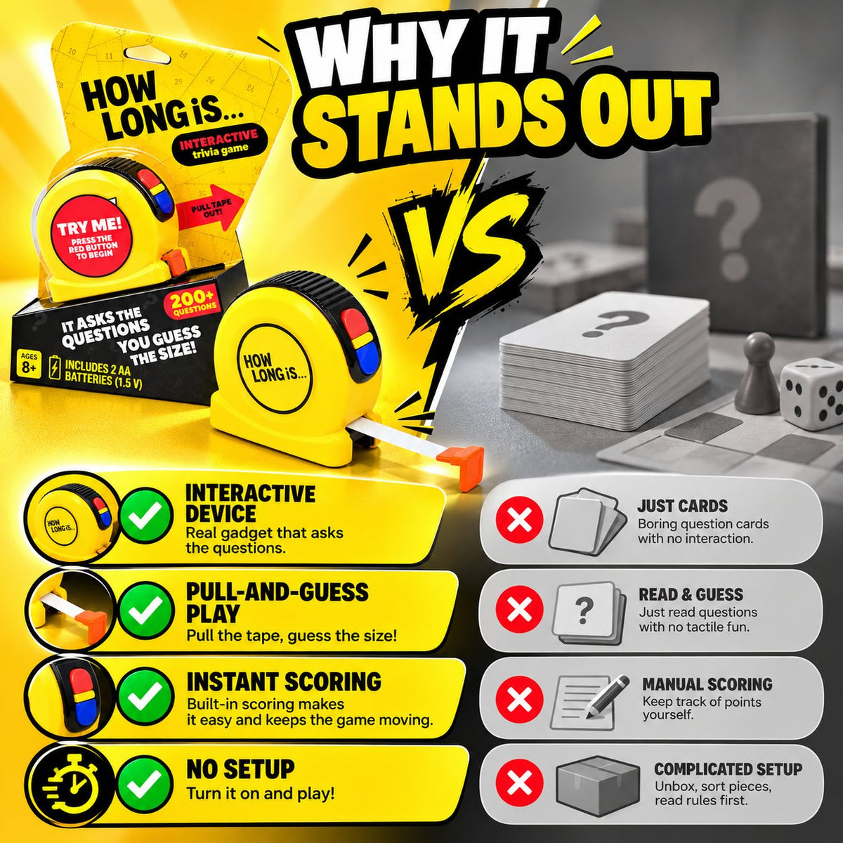 How Long Is by Relatable - Family Trivia Guessing Game for Game Night