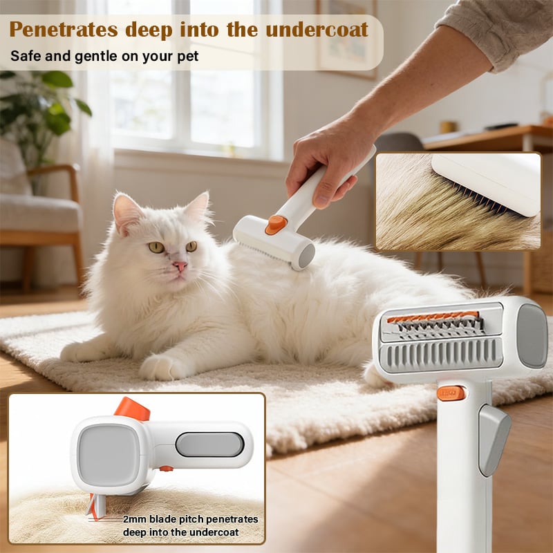 💥🏆2026 SALE - 2-IN-1 Pet Self-Detangling & Grooming Comb