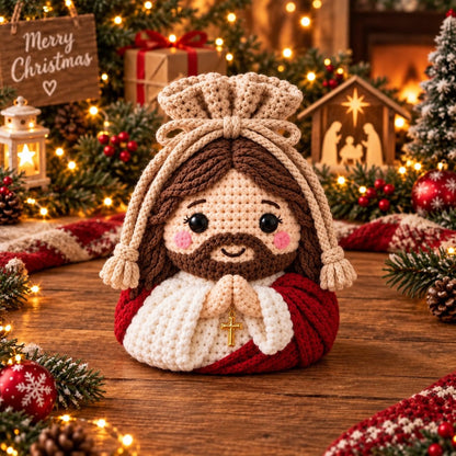 Christmas Crochet Character Gift Pouch – 12 Festive Designs