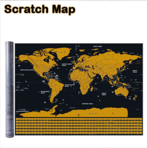🎉Scratch Map of the World