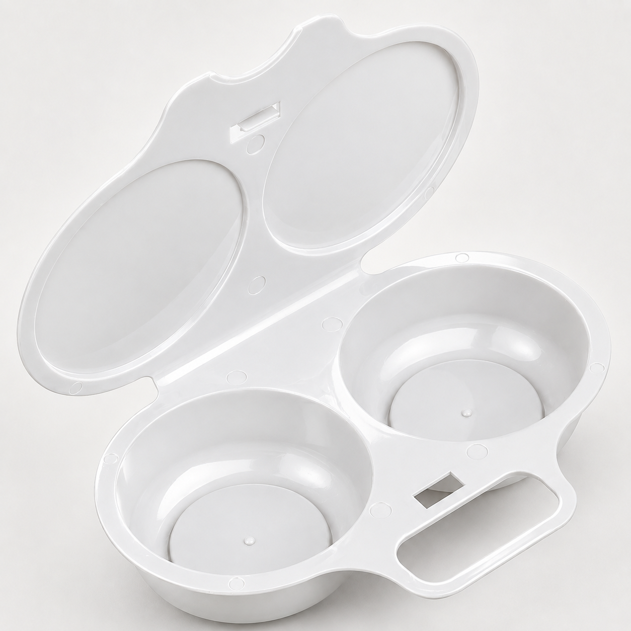 🔥 BUY 1 GET 1 FREE! Microwave Egg Poacher – Perfect Eggs in Minutes 🍳