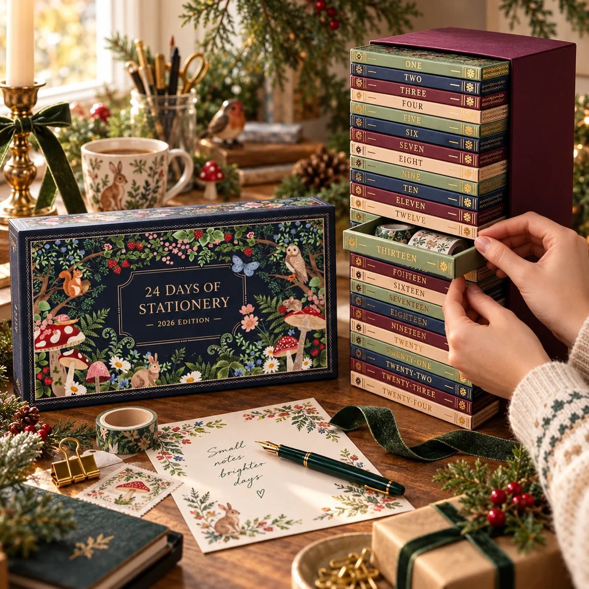 24-Day Stationery Advent Calendar 2026 – Christmas Gift Set
