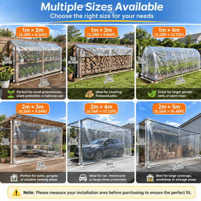 ⏰Limited Stock 60% OFF🌞💦🌊 Transparent Outdoor Protection System—Outdoor Cover with Metal Grommets💧
