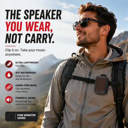 🏃 Outdoor Clip-On Bluetooth Speaker