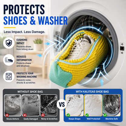 👟 No-Scrub Shoe Washing Bag – Clean & Protect Your Sneakers In The Washing Machine