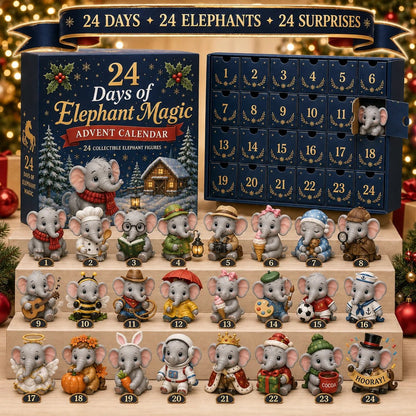 24 Days of Elephant Magic Advent Calendar – 24 Collectible Surprises