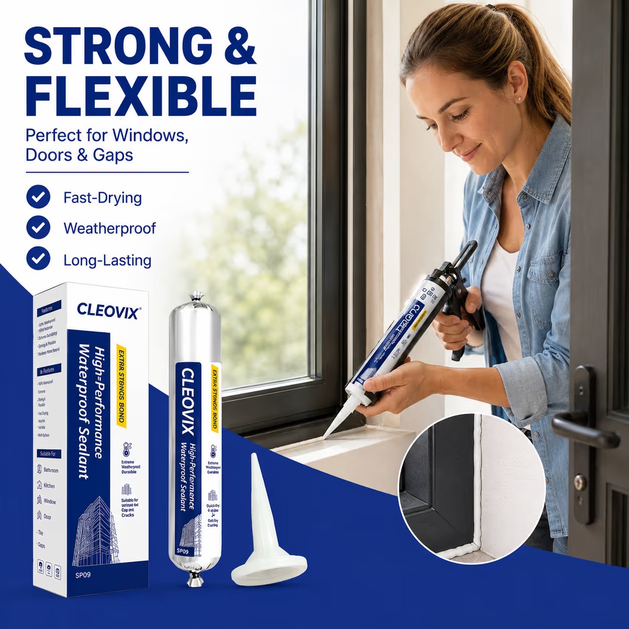 💧 Waterproof Crack & Leak Repair Paste – Multi-Surface DIY Sealant 🔧