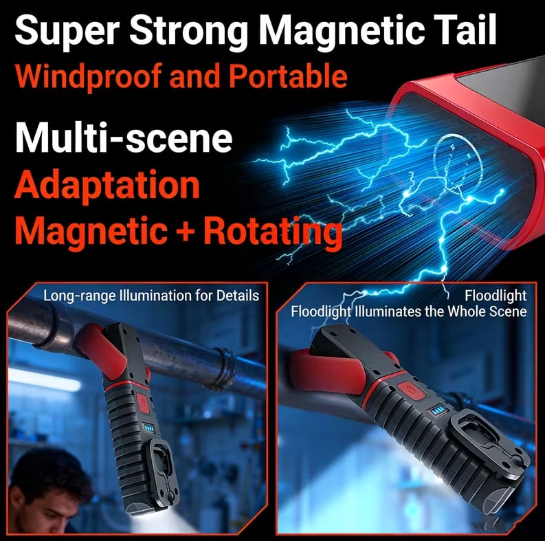 Portable USB-rechargeable work light