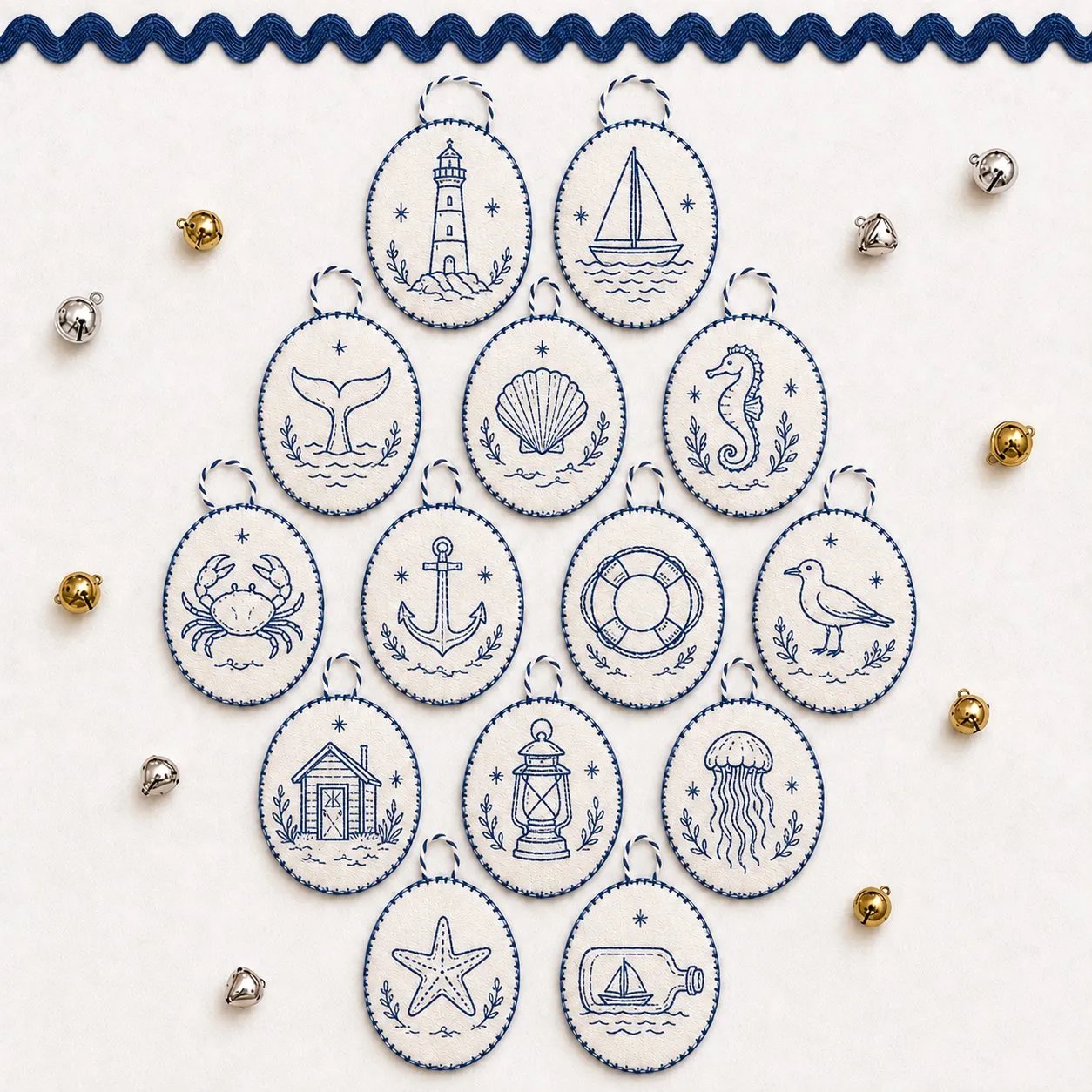 ⏳ Last Day 49% OFF – 🧵 Beginner-Friendly DIY Heirloom Oval Embroidery Ornament Kit Collection | Complete Kit with Embroidery Materials, Ornament Components & Step-by-Step Guide Included 💕