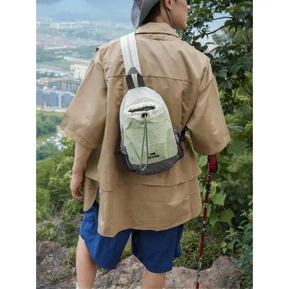 Unisex Lightweight Color Block Casual Nylon Mini Backpack