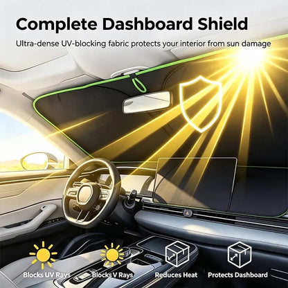 🎉2026 New Portable Heat-Insulating Vehicle Sunshade, Upgraded Thickened Front Window Sun Shade☀️🚗