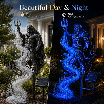 🔥Last Day 49% OFF🔥🌊 Poseidon Tidal Spiral Solar Garden Light
