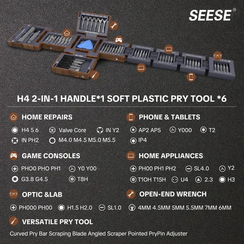 55-In-1 Magnetic Precision Screwdriver Set