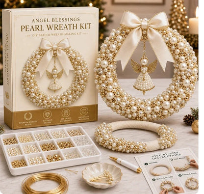 🎄✨ Plymagic DIY Christmas Wreath Pearl Art Kit🎁