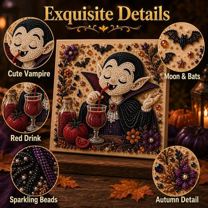 🎃 LAST DAY 49% OFF – 👻 Premium 3D Pearl Absurd Halloween Wall Art Kit | Luxury Flocked Canvas with Scratch-Resistant Non-Fading Pearl Beads DIY Funny Spooky Decor 🕷️✨