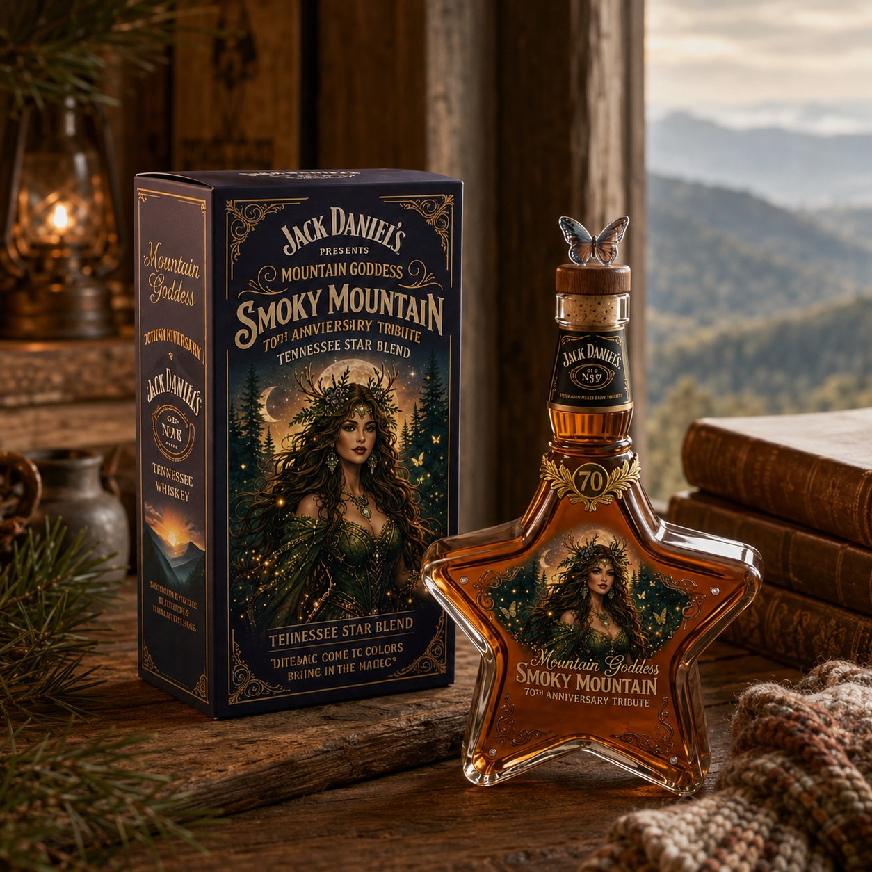 The Mountain Goddess Star-Shaped Decanter: Smoky Mountain Tribute Edition