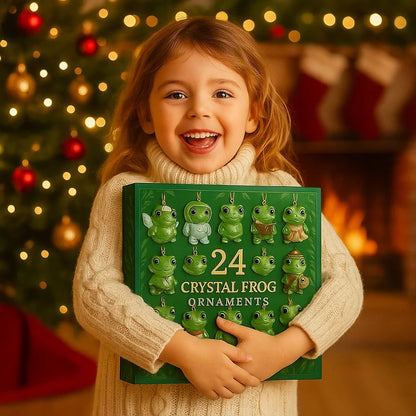 🐸 Frog Advent Calendar 2026 – 24 Days Crystal Forest Frog Ornaments