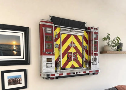 3D Fire Truck Tail Wall Light – Remote-Controlled LED Décor
