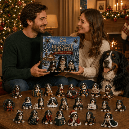 🐶🏔️ Bernese Mountain Dog Advent Calendar 2026-24 Acrylic charm Surprises