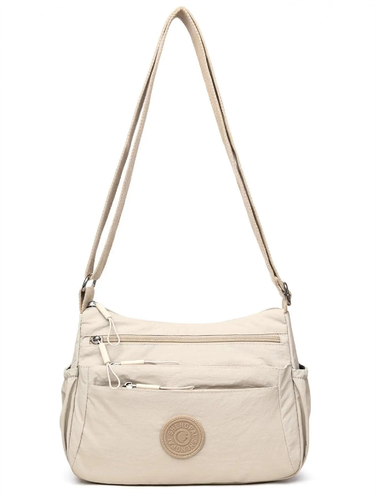 👜 Women Solid Color Crossbody Bag ✨ Multi-Pocket Zipper Fashion Daily Bag