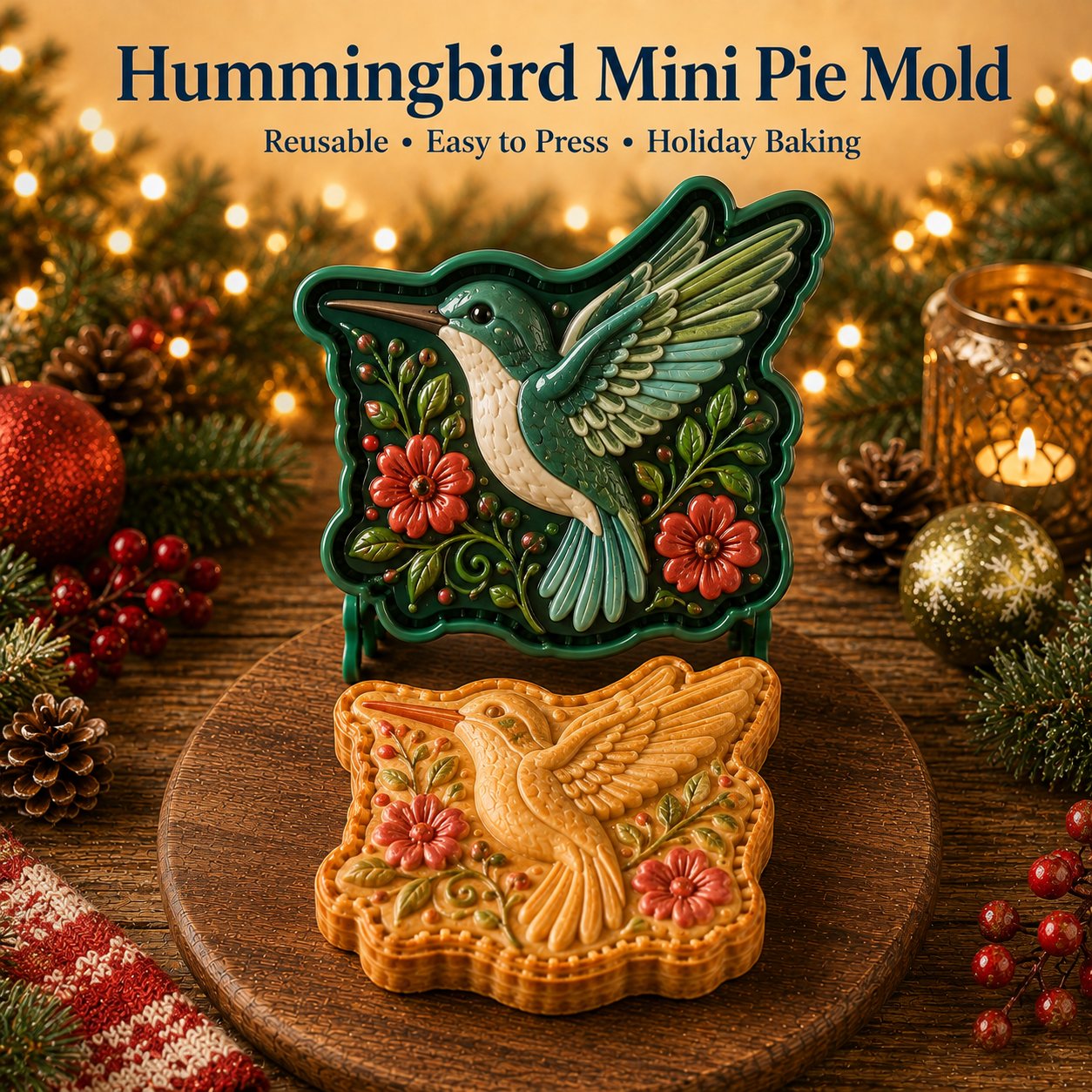 ⏳ Last Day 49% OFF – 🐾 8-Design Animal Mini Pie Mold Collection | Reusable Embossed Molds for Shaping Detailed Highland Cow, Hummingbird, Eagle, Koala & More 🥧✨