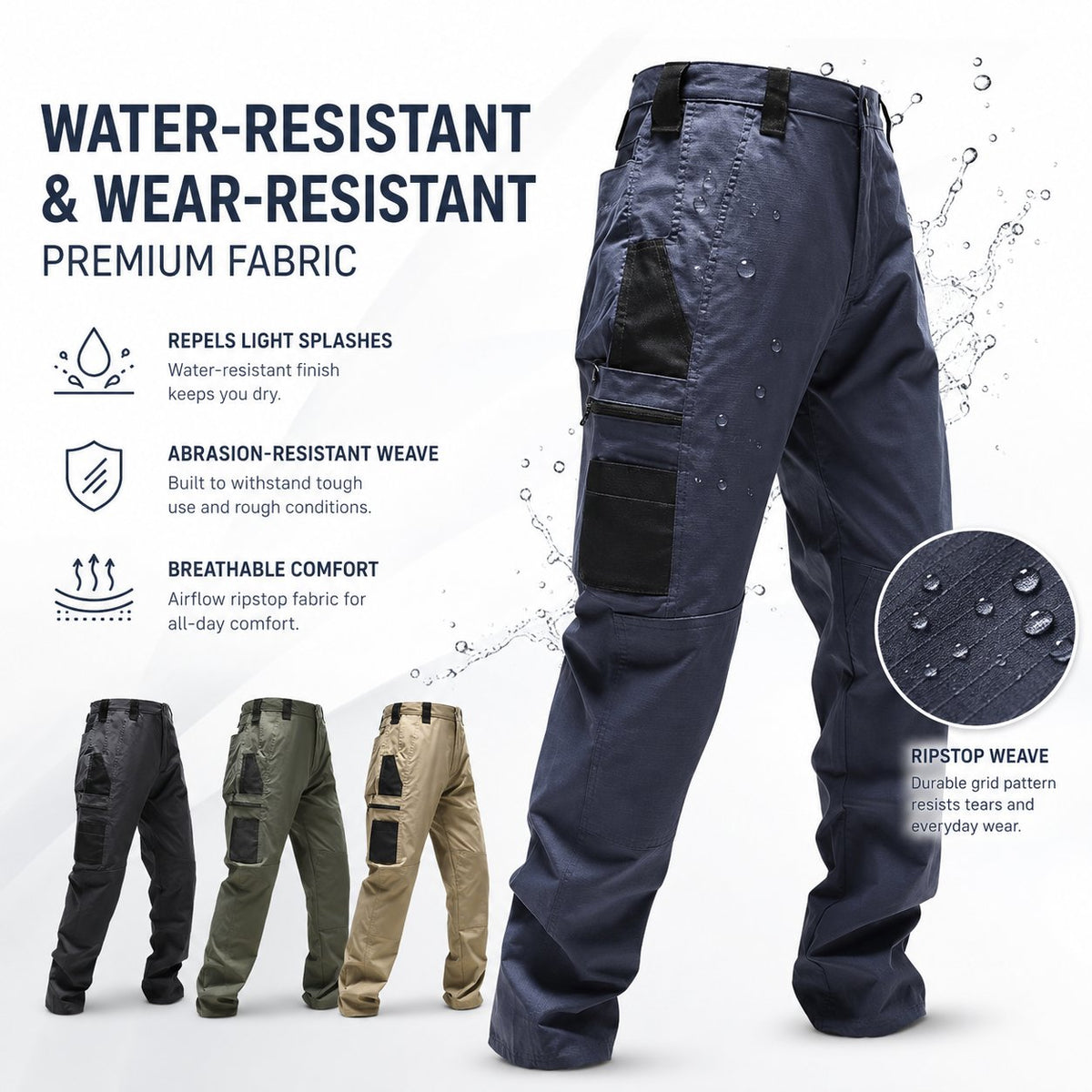 🔥Men’s Multi-Pocket Tactical Work Pants