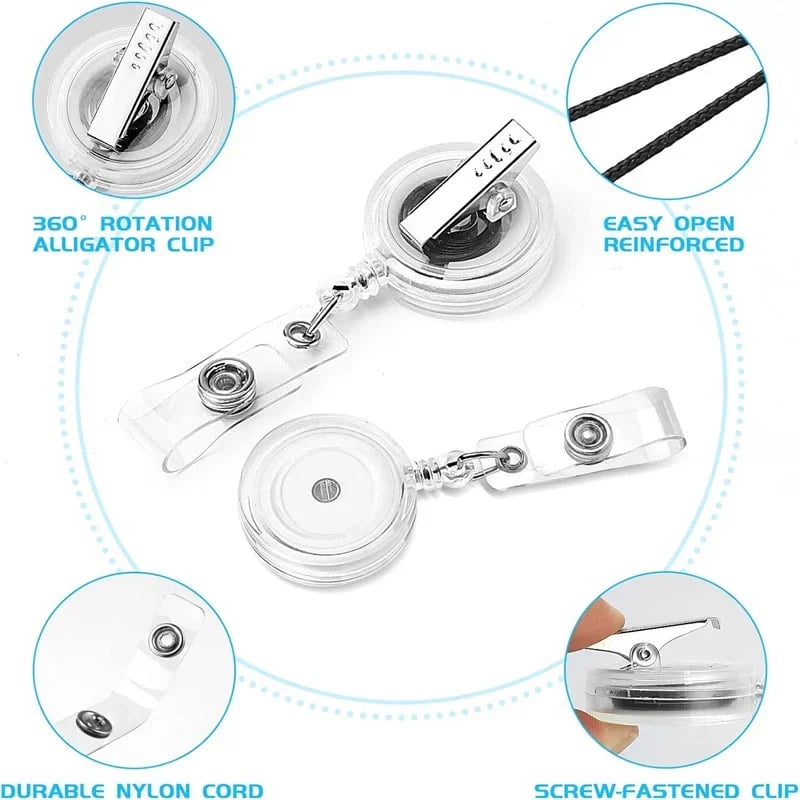 🩺Erasable Badge Note | Dual-Side Writable, Fade-Proof & No Blur (🖊Write. Wipe. Repeat.) 🎁Free Badge Clip Included📋