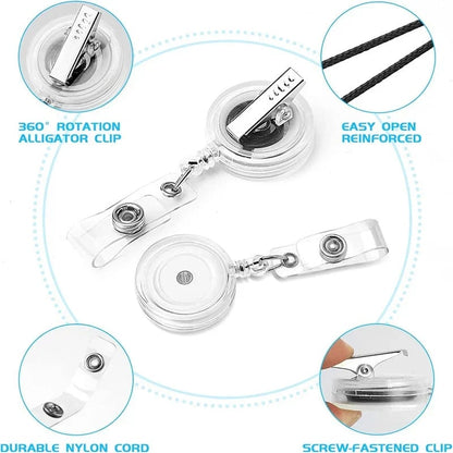 🩺Erasable Badge Note | Dual-Side Writable, Fade-Proof & No Blur (🖊Write. Wipe. Repeat.) 🎁Free Badge Clip Included📋