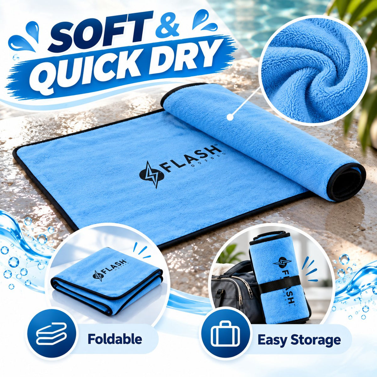🛁 Super Absorbent Quick-Dry Floor Mat