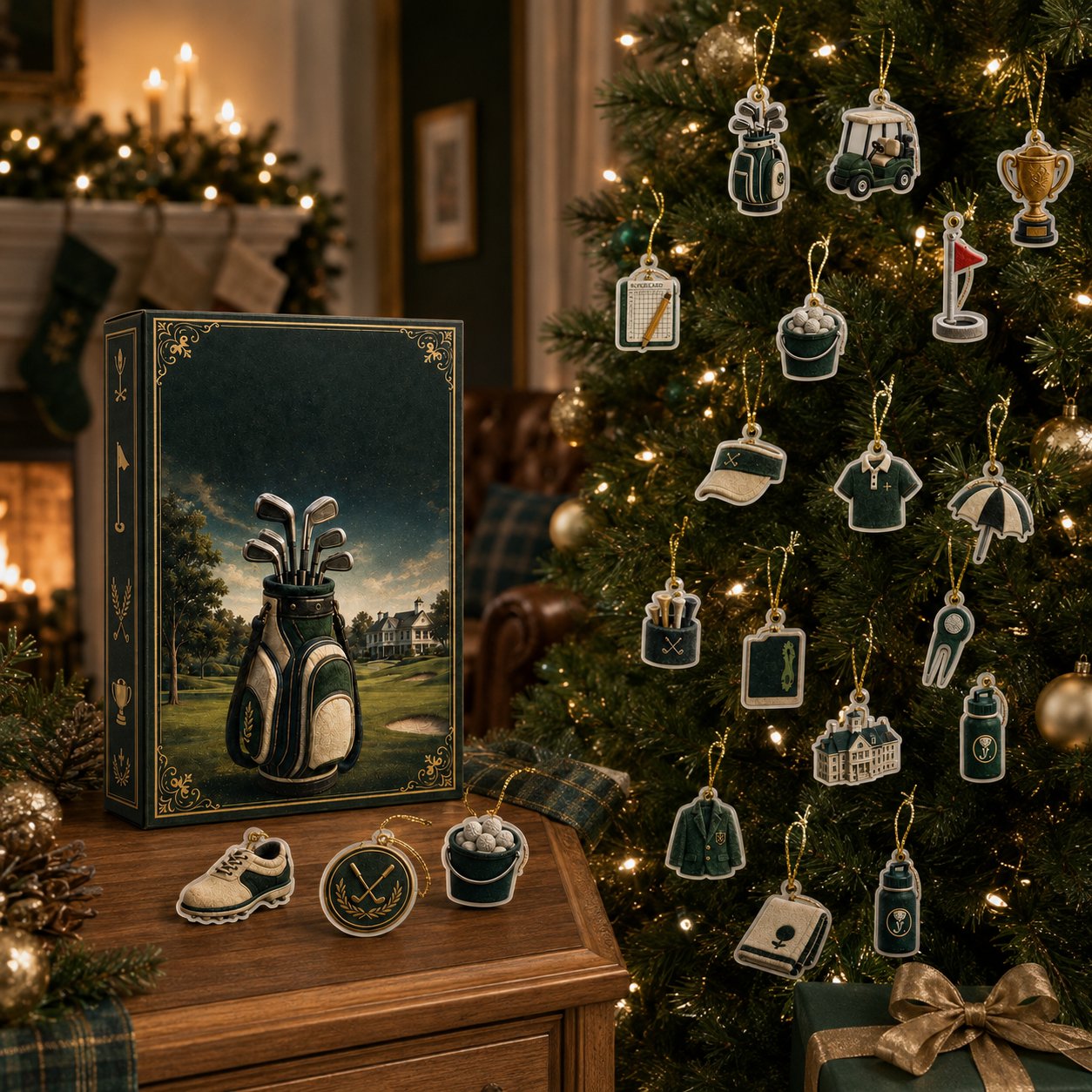 🎄24-Day Golf Charm Holiday Countdown 🎁✨