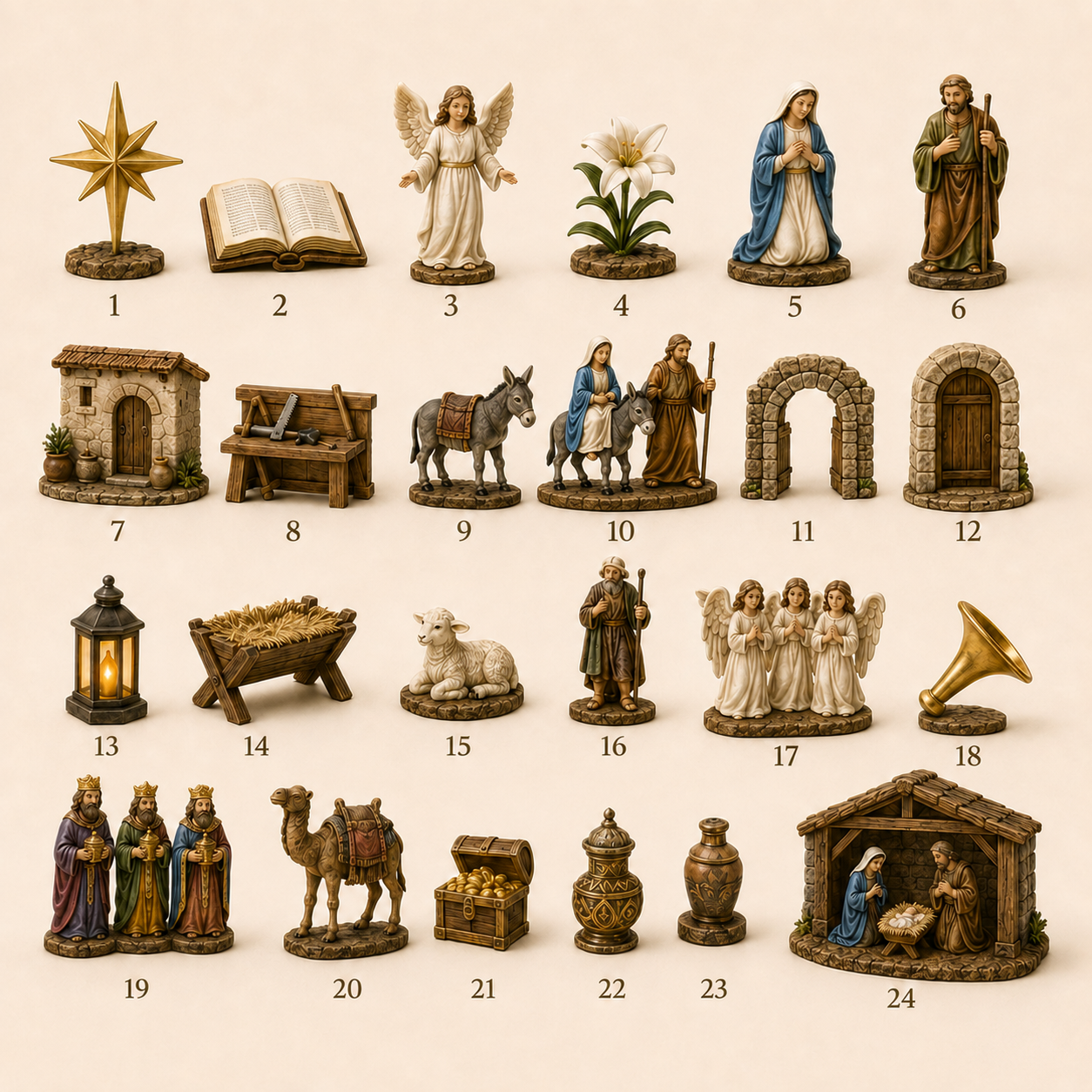 Journey to Bethlehem Advent Calendar 2026 – 24 Nativity Collectibles