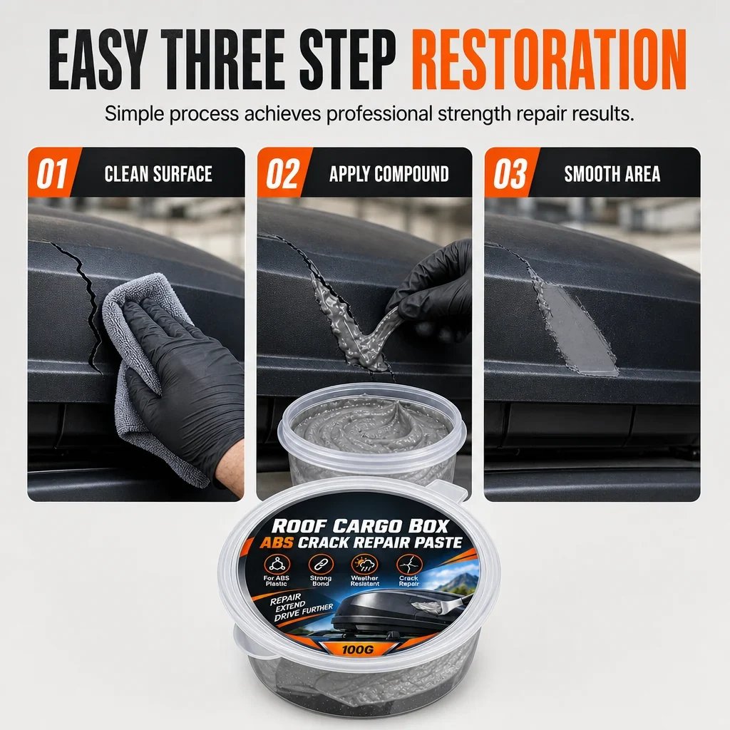 🌟✨ Roof Box Crack Filler Cream – Waterproof, Fast-Dry, Easy Repair! 🛠️🚗