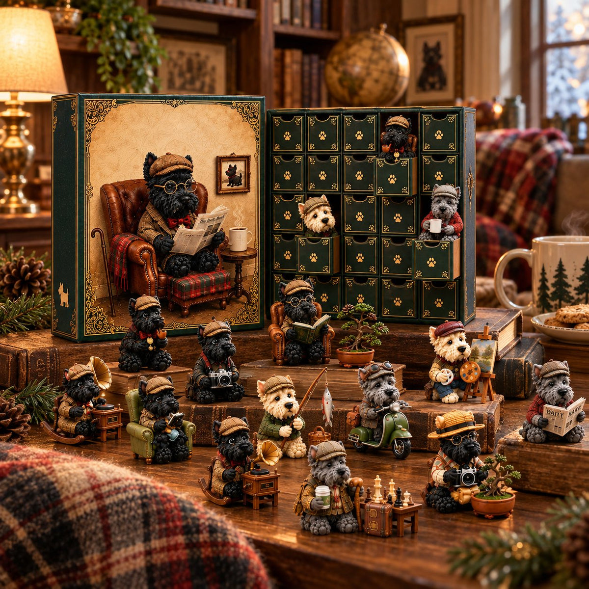 Old Soul Scottie Advent Calendar – 24 Scottish Terrier Miniatures