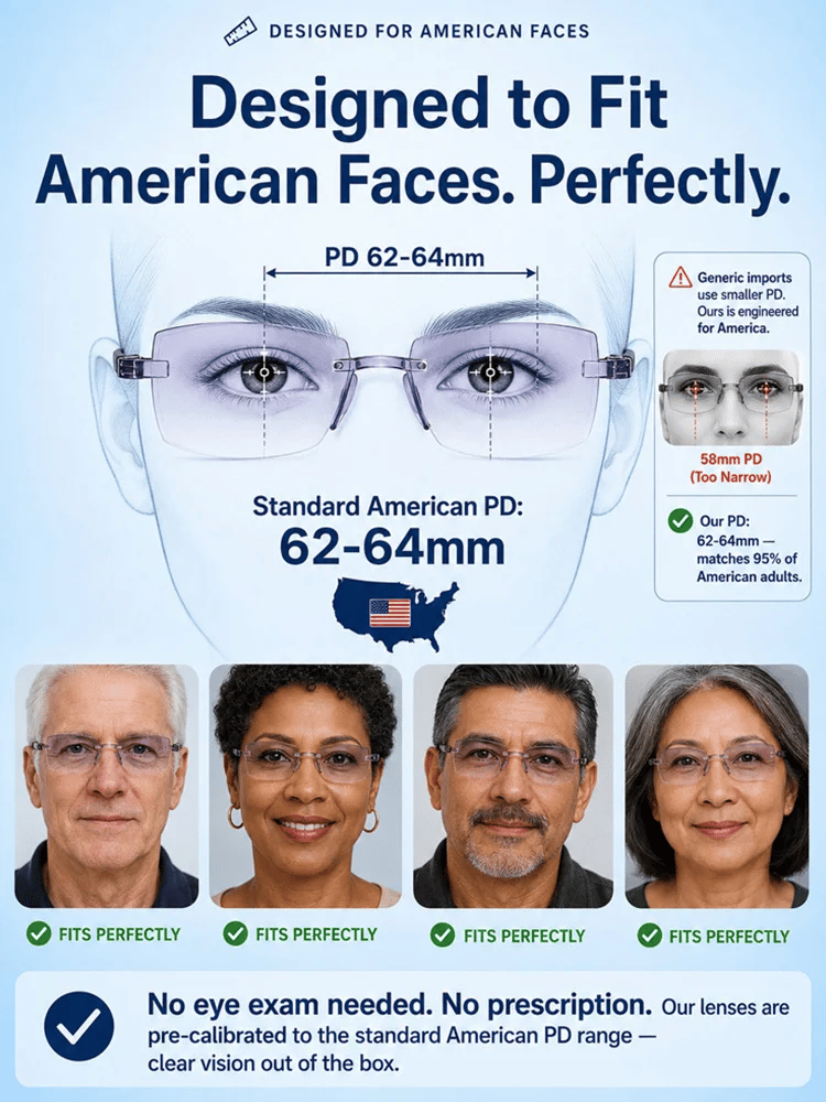 [Regain Your Youthful Vision] Smart Zoom Diamond-Cut Reading Glasses
