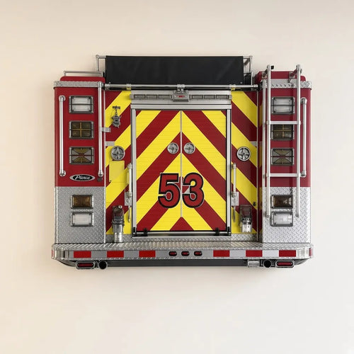 3D Fire Truck Tail Wall Light – Remote-Controlled LED Décor