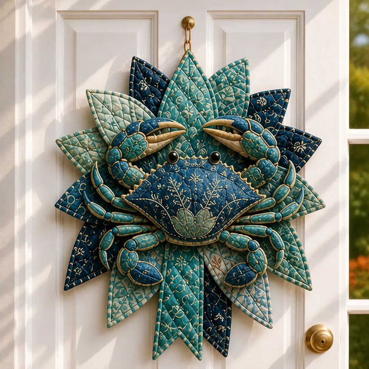 ⏳ Last Day 49% OFF – 🌊 Beginner-Friendly DIY Large Coastal Quilted Seaside Wreath Sewing Kit Collection | Complete Kit with Coordinated Fabrics, Sewing Materials & Step-by-Step Guide Included 💕
