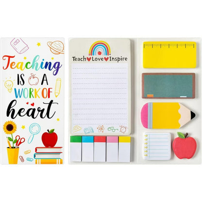 "Work of Heart" Teacher Appreciation Sticky Note Portfolio