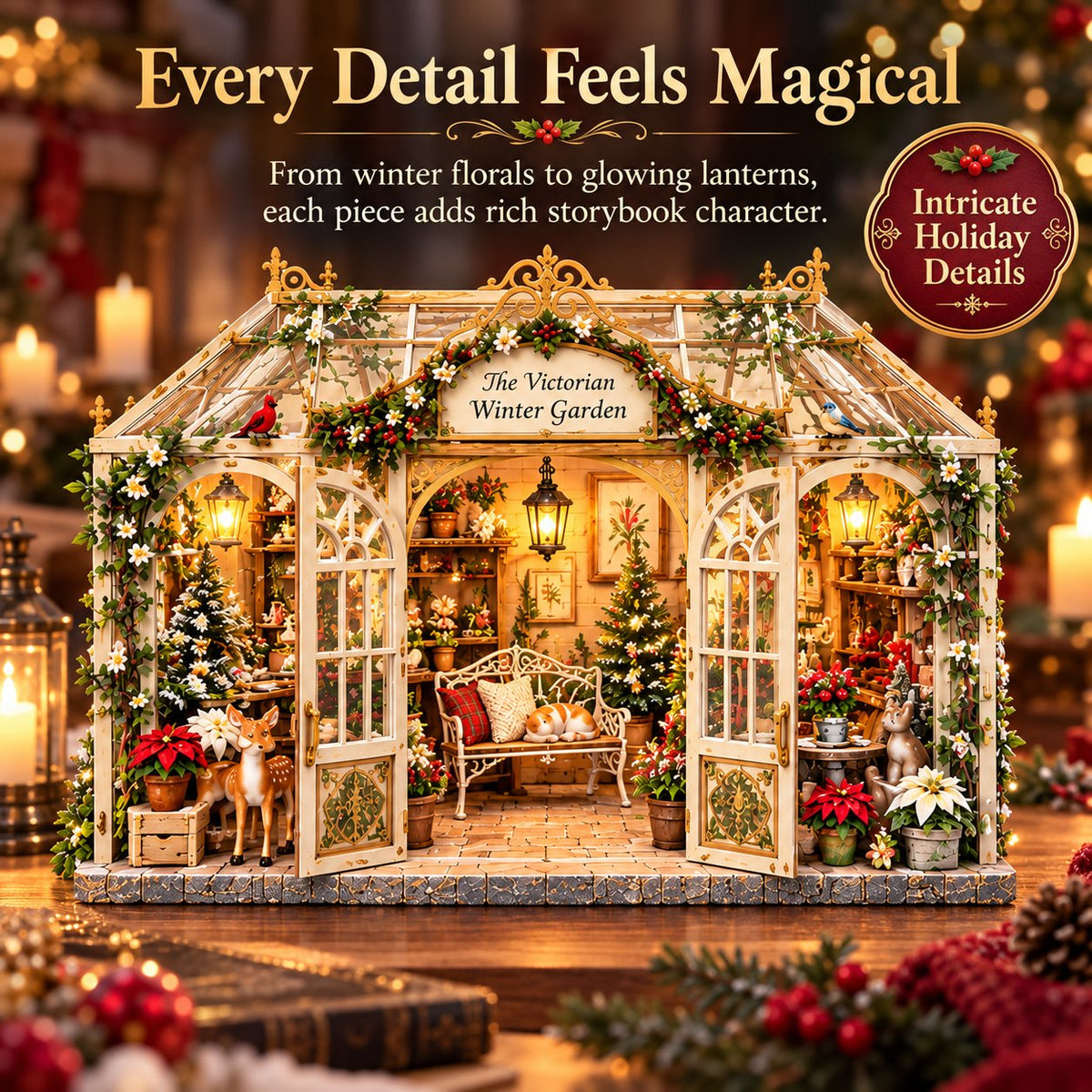 🏡 DIY 3D Miniature Café & Holiday Scene Kit Collection